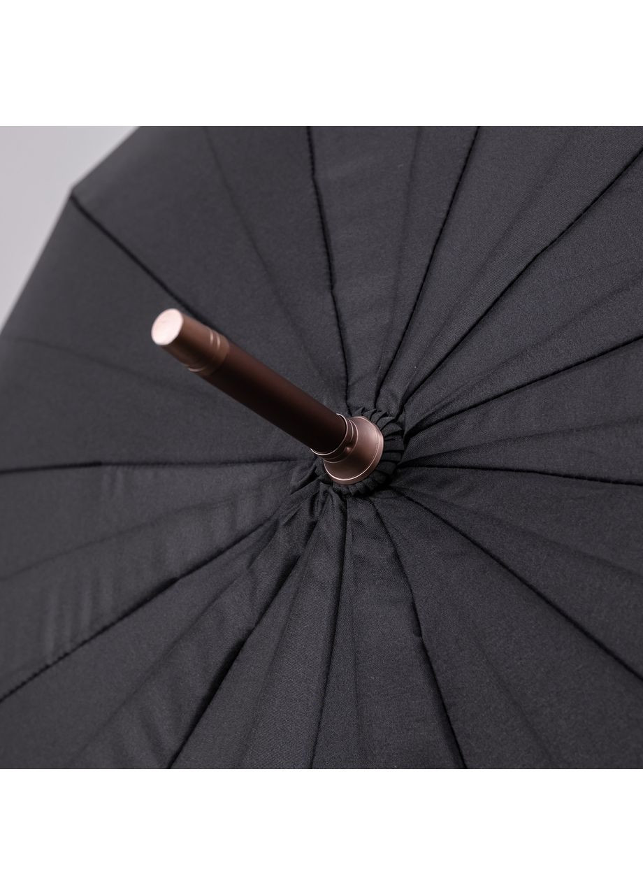 Чорна} класична парасолька-тростина з чохлом напівавтомат з поліестеру міцна надійна 12спиць діаметр 120 см чорний hp-23-16b Yiwu (370675763)