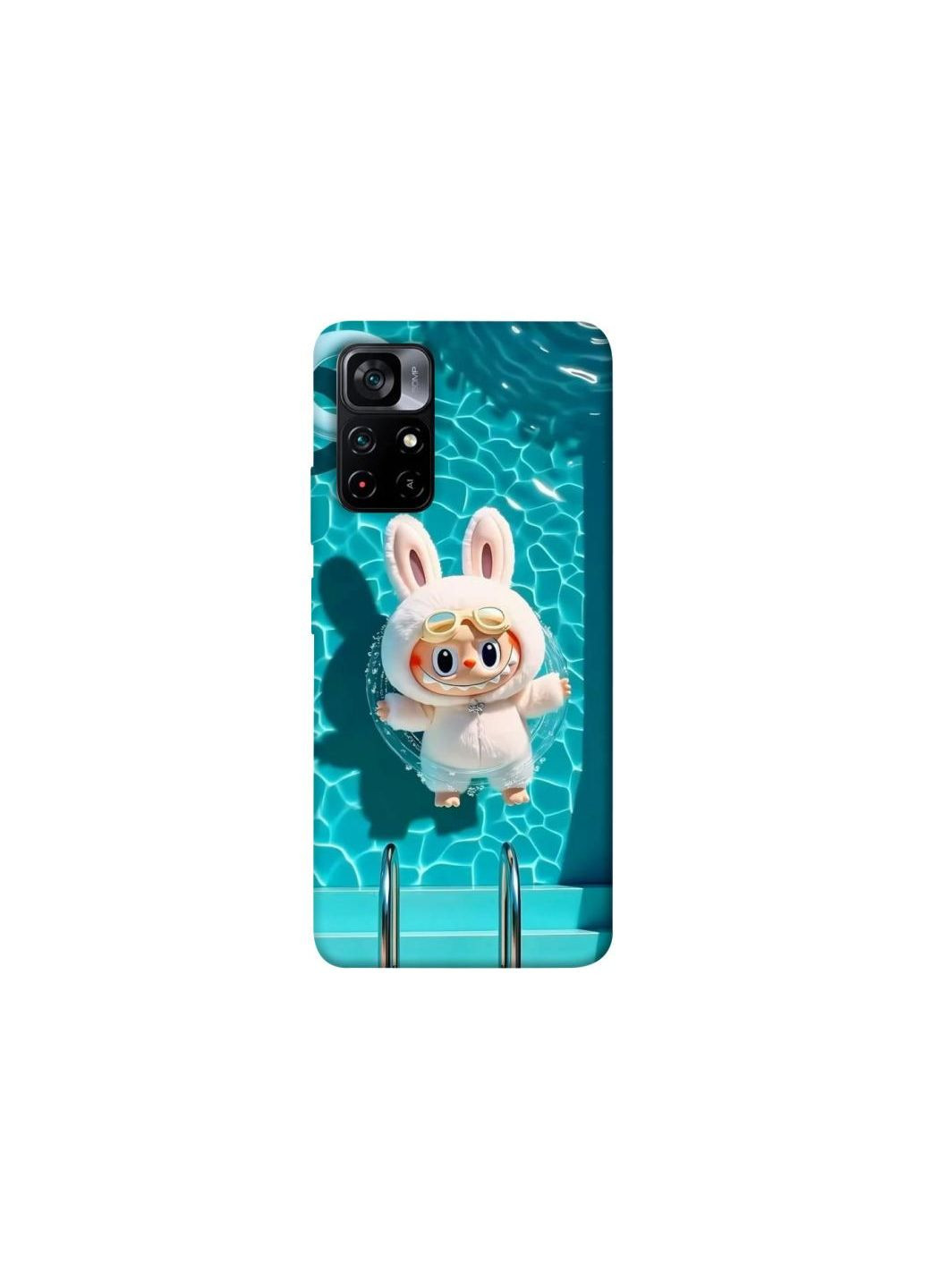 Чехол на Xiaomi Poco M4 Pro 5G Labubu in the pool ver.2 Frontalka (354201228)
