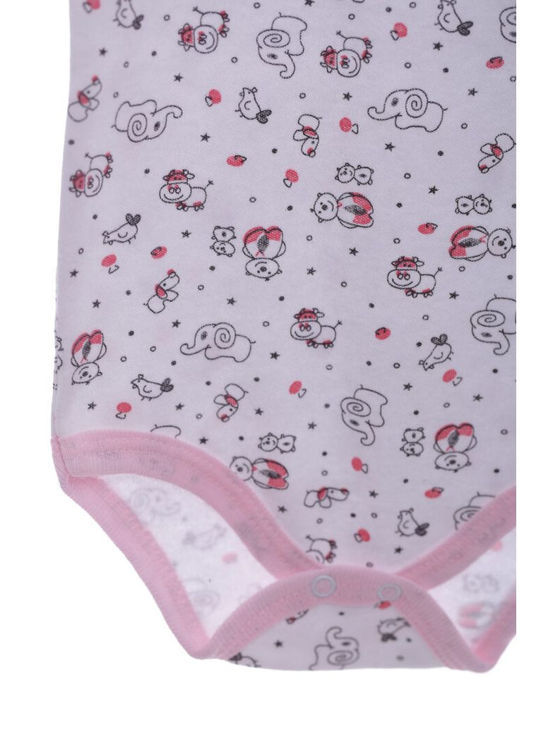 Боди с коротким рукавом для девочки зоопарк интерлок розовый 86 см (38007) BABYKROHA (315423628)