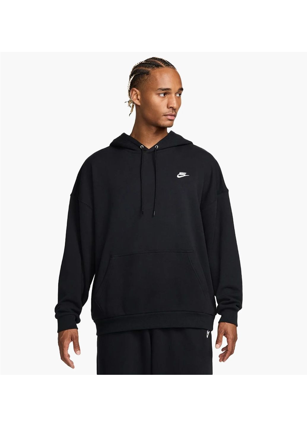 Худі чоловіче Club Ft Oversized Po Hdy Black Nike (364838933)