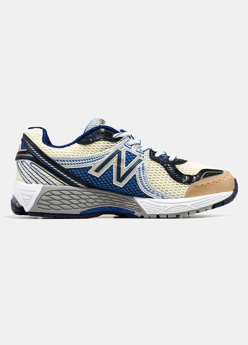 Бежеві всесезон кросівки чоловічі new balance 860v2 aime leon dore beige blue | нью беланс 860в2 бежеві сині No Brand
