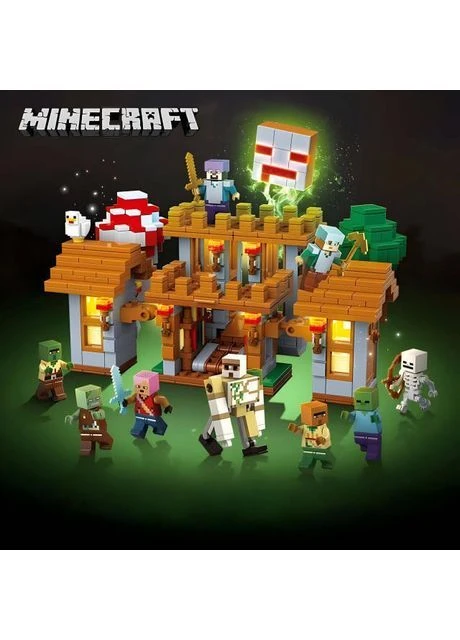Конструктор Minecraft Дерев'яний голем з LED-підсвіткою на 857 деталей () ViDi 6656 (391919968)