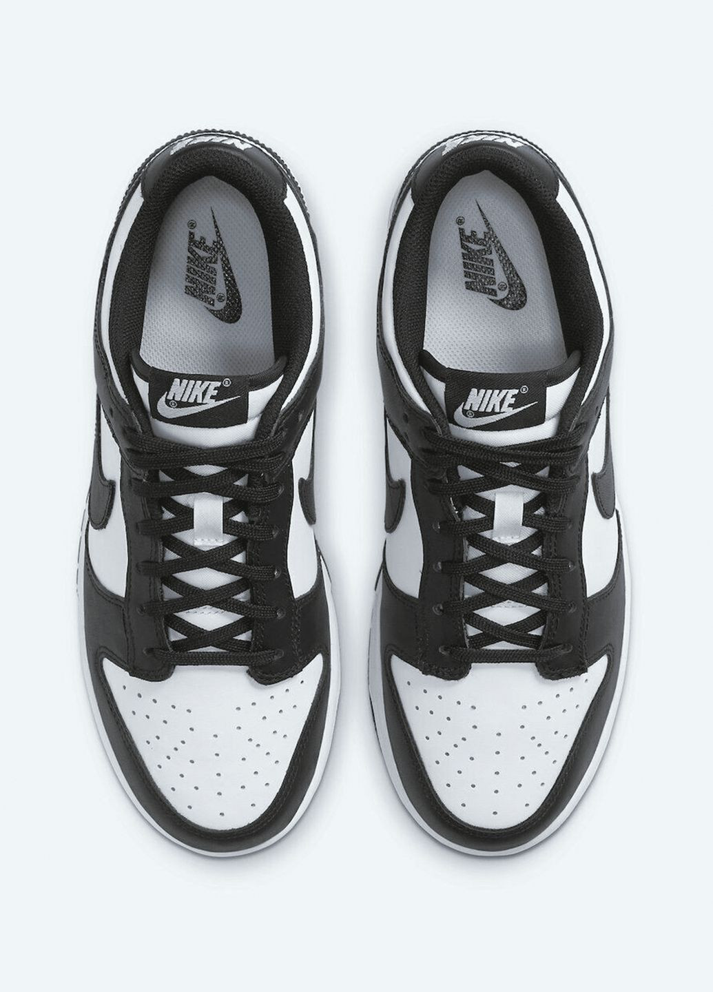 Білі всесезон кросівки чоловічі dunk low retro dd1391-100 весна-осінь шкіра чорно-білі Nike