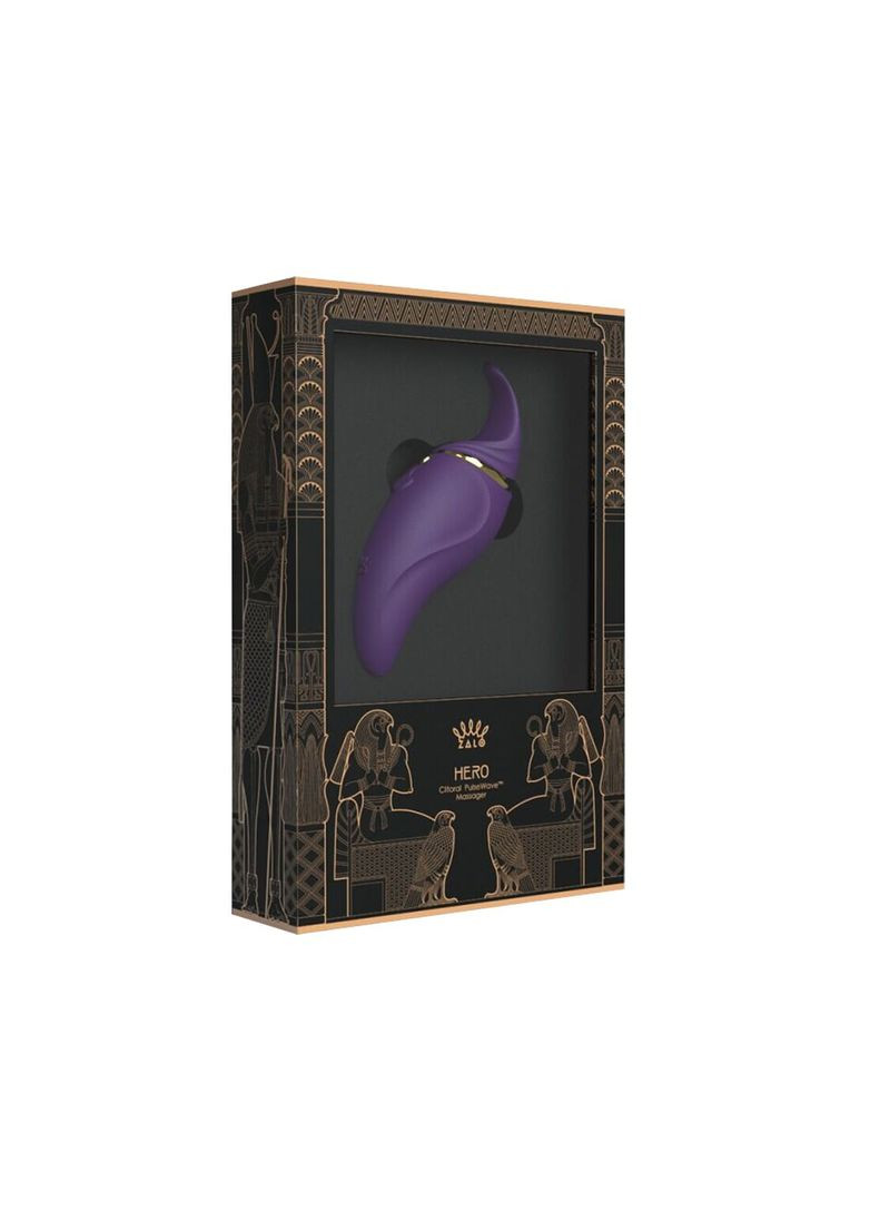 Вибратор 2в1 с язычком - Hero Twilight Purple, кристалл Swarovski Zalo (371881194)