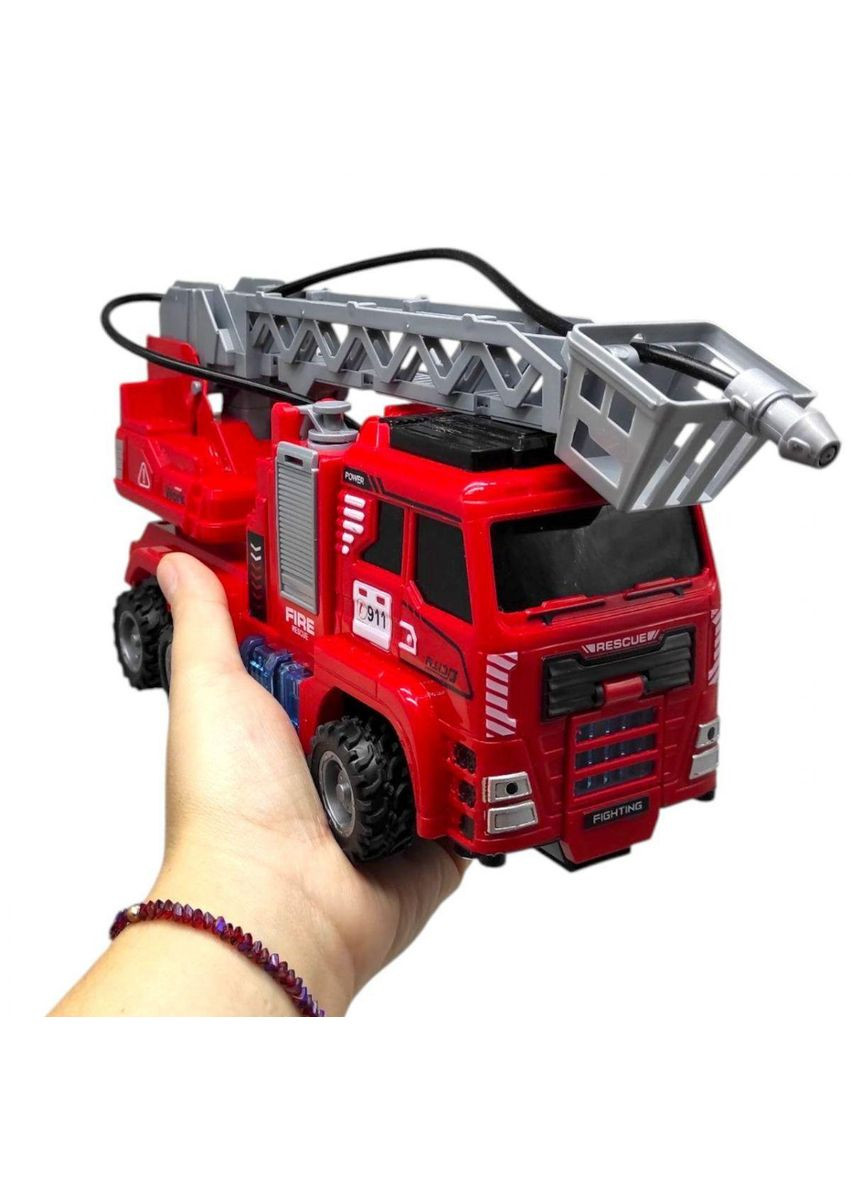 Пожежна машина на радіокеруванні з катапультою (USB.муз.світ.бризкає водою) GUANG CHANG (GC169-B20) No Brand (363186569)