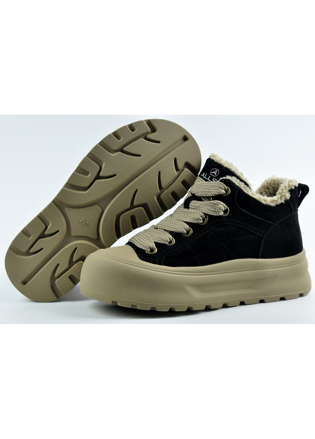 Зимние кеды ALLSY комбинированные зима (356505271)