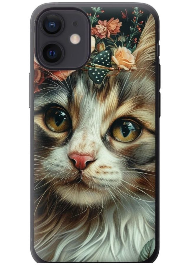 2D пластиковий чохол 'Cats and flowers' для Endorphone Apple iPhone 12 Mini (287271942)