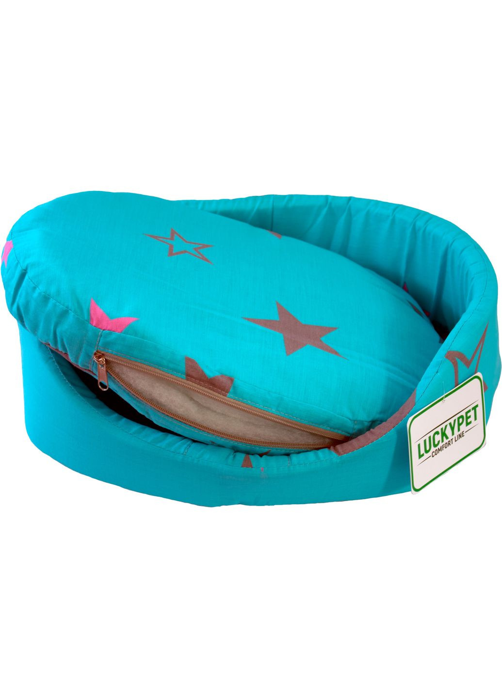 Лежак для собак і кішок №0 Макс 26x37x12 см Бірюзовий (4820224212067) Lucky Pet (313239981)