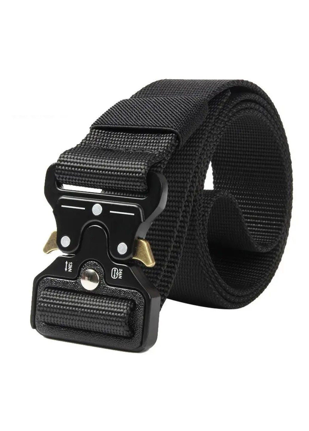 Тактичний ремінь з пряжкою Cobra чорний t02 BR-S (371883044)