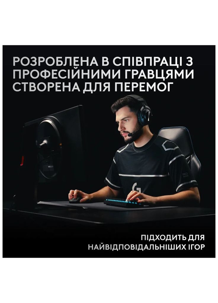 Клавіатура G Pro X 60 Lightspeed GX Tactile Wireless/Bluetooth UA White (920-011930) Logitech (305835925)