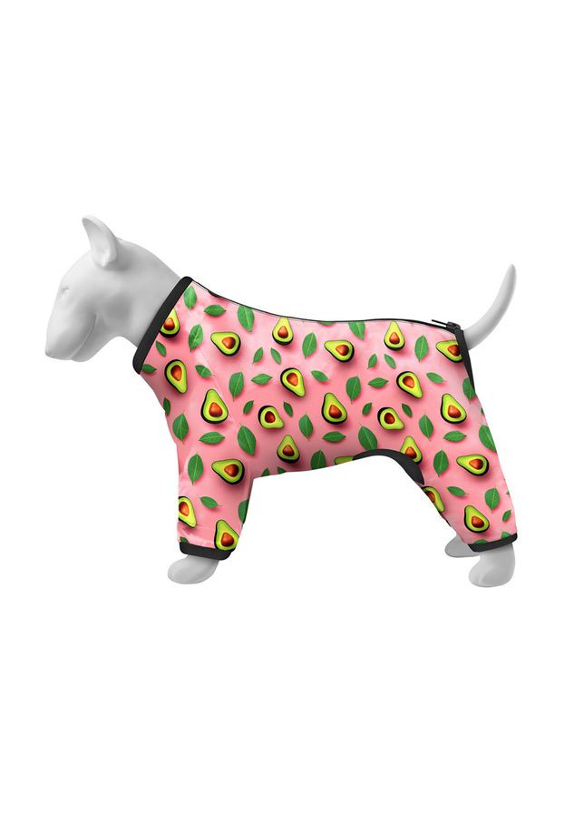 Вітровка для собак WAUDOG Clothes, малюнок "Авокадо на рожевому",, В 36-38 см, С 26-28 см [CD] Collar (362582070)