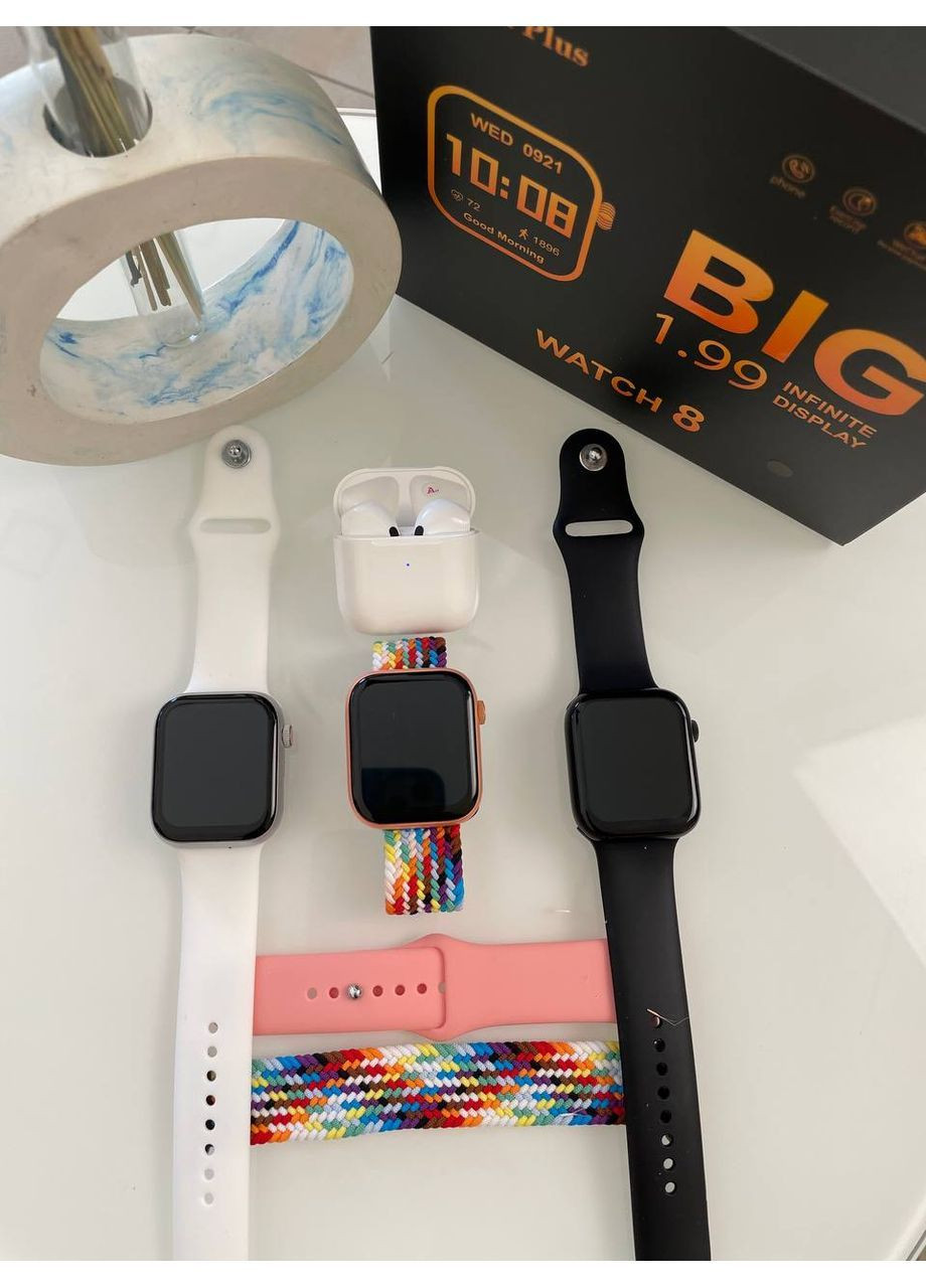 Комплект Infinity Watch 8+ Pro 4 Черный No Brand (366293084)