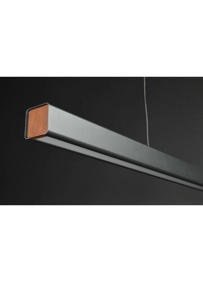 Люстра светодиодная подвесная LED светильник для квартиры на потолок лэд 27351 Черный 15-100х6х120 см. Sunnysky (324396422)