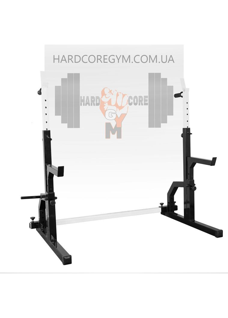 Стійки для присідання, жима лежачи та стоя, під штангу зі страховкою і брусами (до 200 кг) No Brand (326596714)
