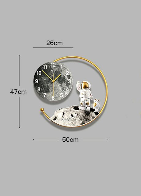 Часы настенные дизайнерские креативные COSMIC для десткой команаты JT21144 / 47x50см No Brand (299766829)