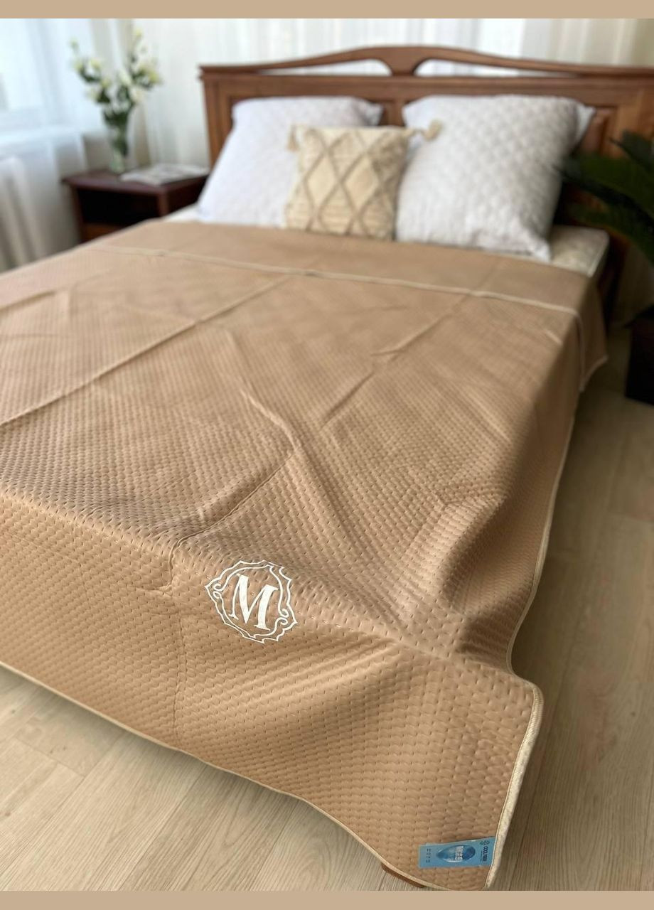 Тонкое летнее одеяло-покрывало охлаждающее 150х200 Беж (П4К-pokruvalo-holodok-002) No Brand (306633241)