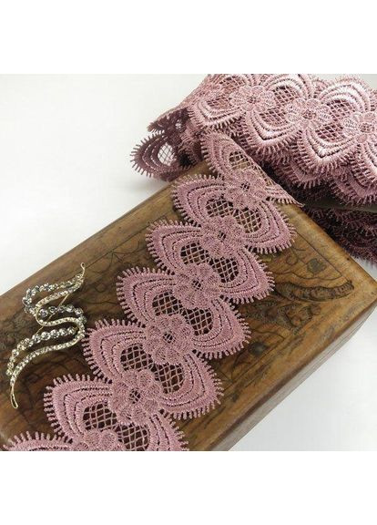 Мереживо макраме 7см (13м) Колір - Бузок/пудра (10-L0434-6) Plus-plus (352747099)
