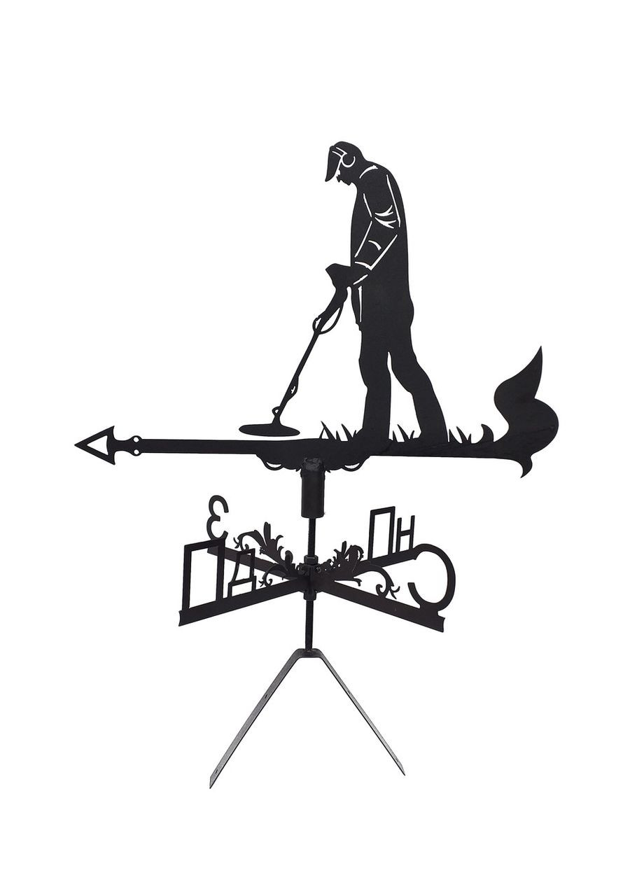 Флюгер на будинок Кладошукач, Камрад, флюгер на дах з металу 2 мм. No Brand (368896393)