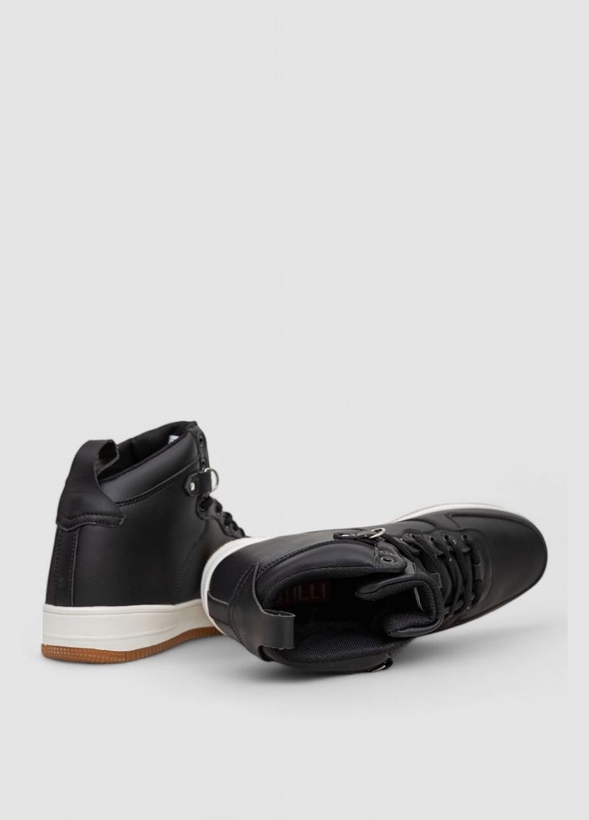 Чорно-білі Зимовий кросівки чоловічі зимові на хутрі Ager 248RCX705