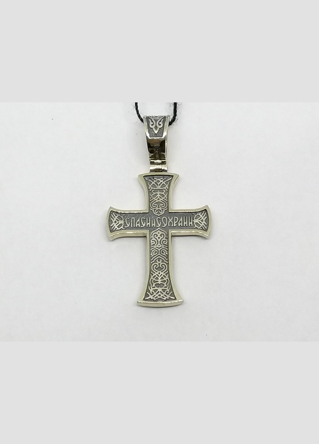 Золотой крестик. Распятие Христа. 11537-ЧБЕЛ Харківська ювелірна фабрика (331885879)