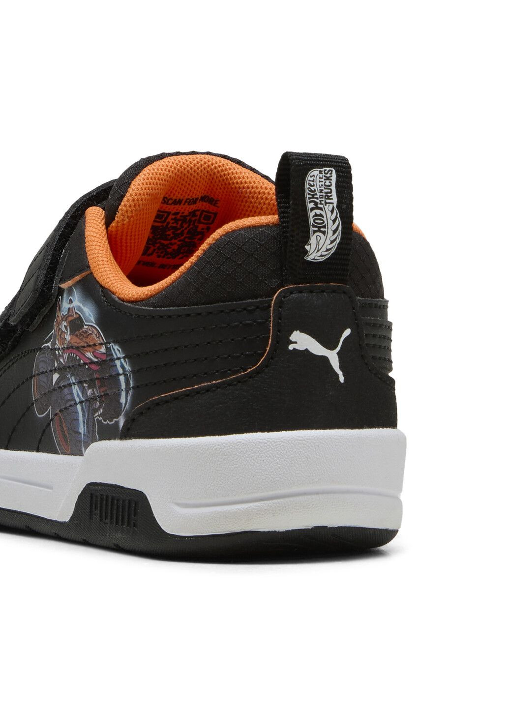 Черные детские кроссовки x hot wheels™ monster trucks multiflex 2 sneakers kids Puma