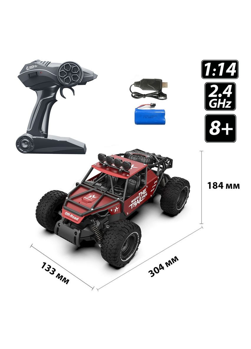 Машинка на радиоуправлении Off-road Crawler Rase матовый красный (SL-309RHMR) Sulong Toys (342123255)