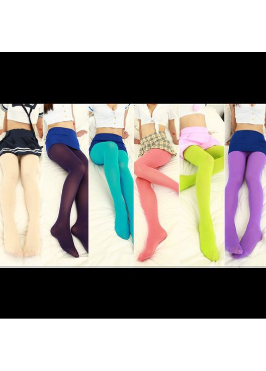 Колготи жіночі яскраві, кольорові жіночі колготки, салатові, 100 Den No Brand (341828242)