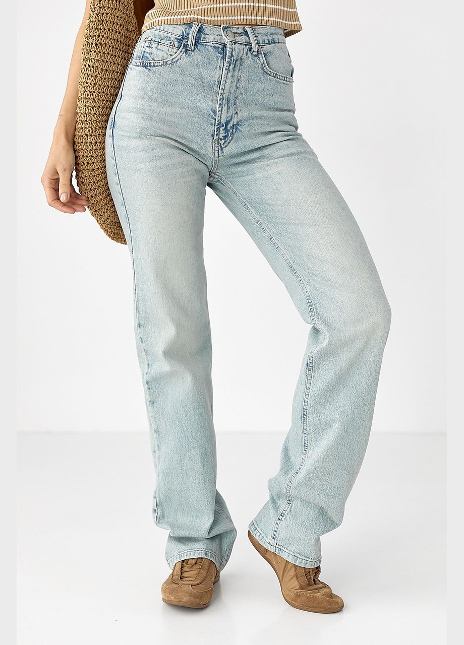 Жіночі прямі джинси Lurex - (328633531)