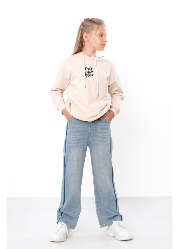 Голубые демисезонные джинсы для девочки (демисезон) (p-17816) Носи своє