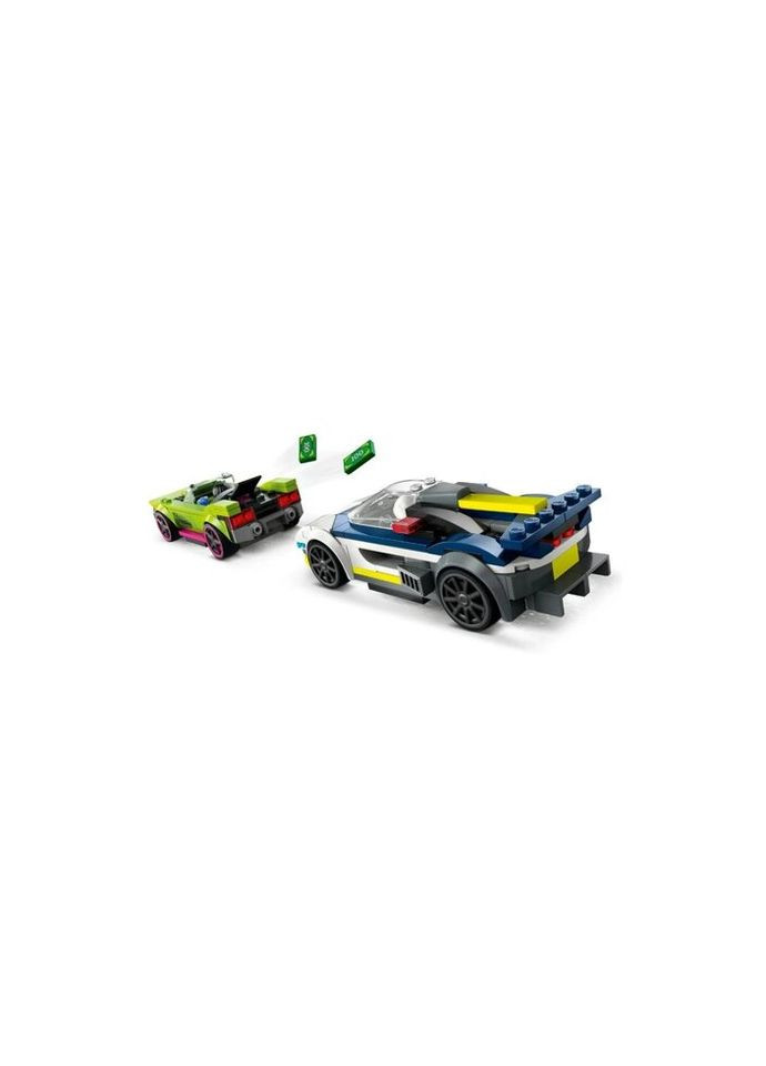 Конструктор City Преследование маслкара на полицейском автомобиле 213 деталей (60415) Lego (281425505)