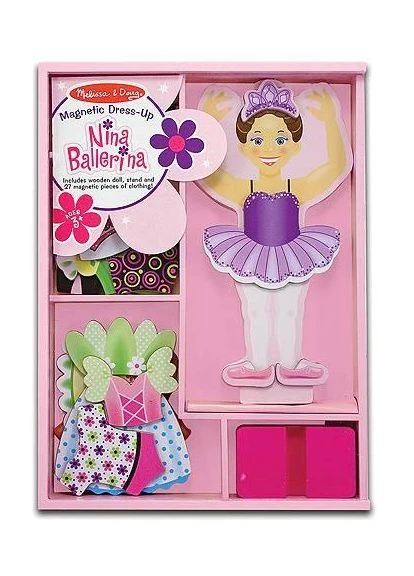 Магнітна одевалка "Одягни Ніну-балерину" MD13554 Melissa & Doug (388963286)
