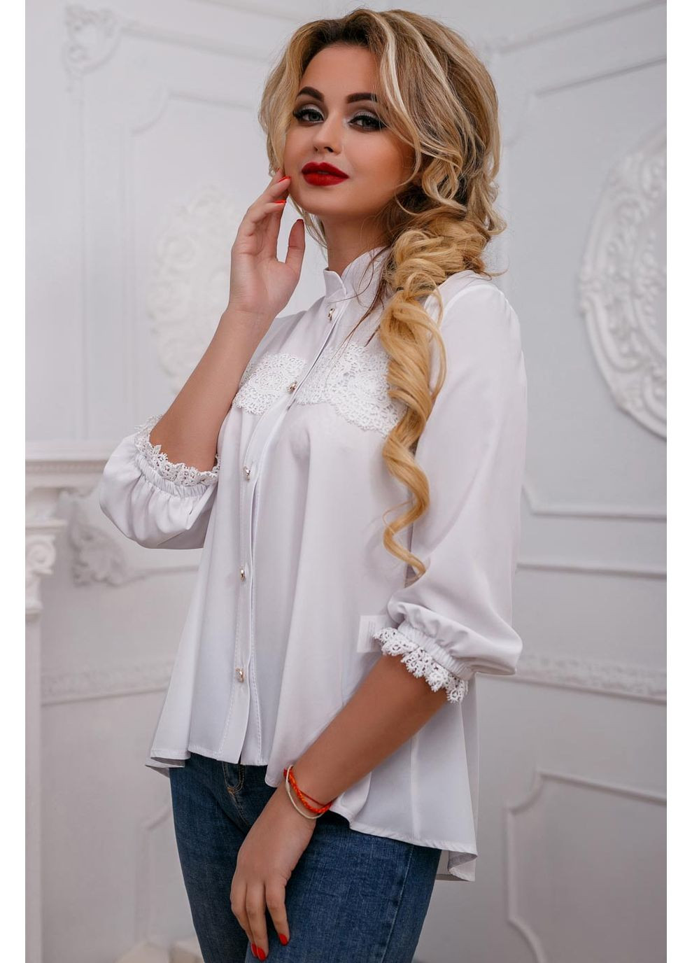 Белая блуза 959.2583 Seventeen