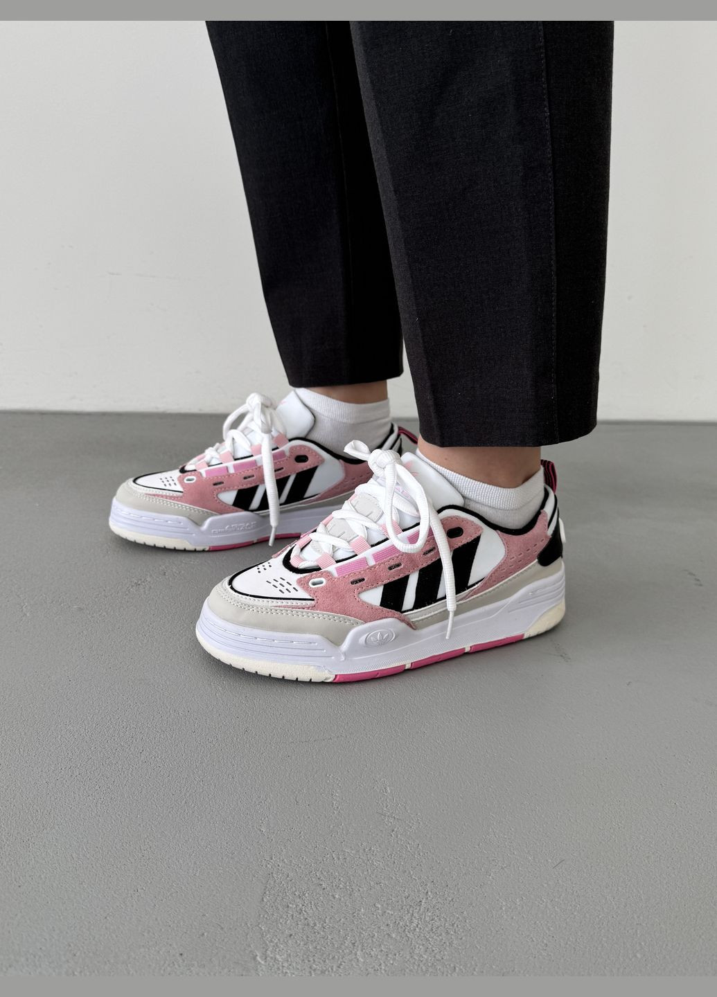 Кроссовки женские Adidas ADI 2000 white pink | Адидас АДИ 2000Х белые розовые No Brand белые демисезоны (316231415)