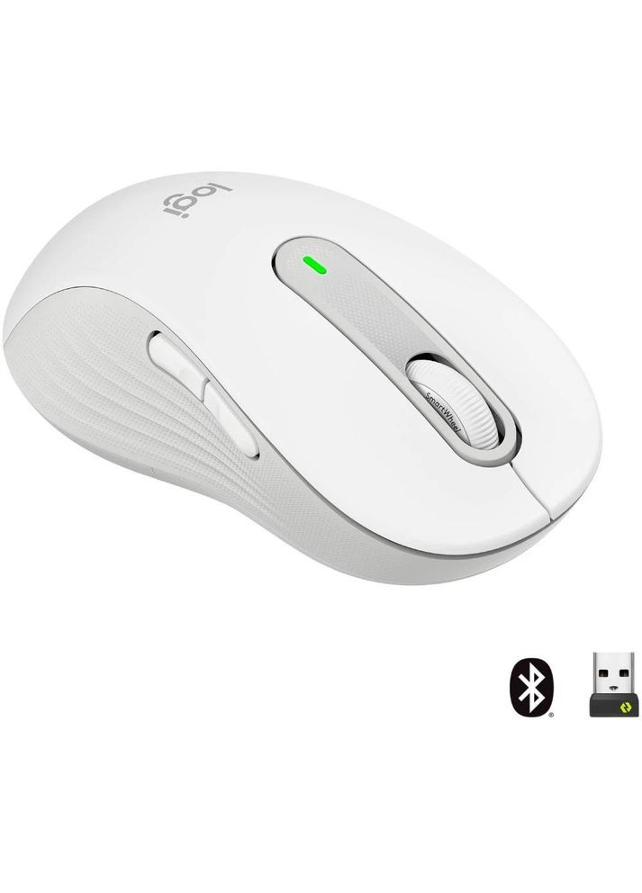 Миша бездротова Signature M650 L Left Off-White (910-006240) Logitech (336950904)