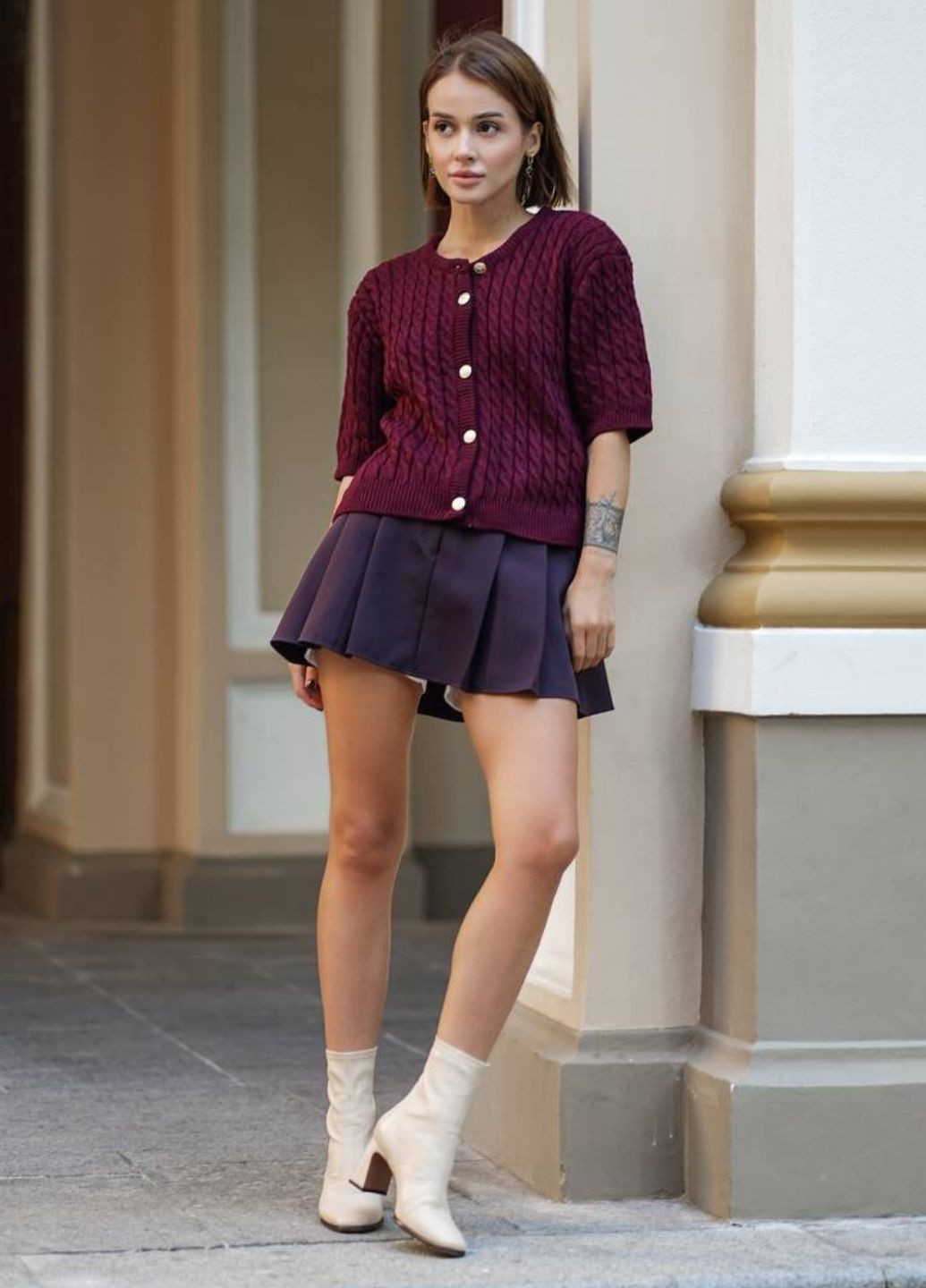 Укорочений кардиган на гудзиках Tik-Tak (323164466)