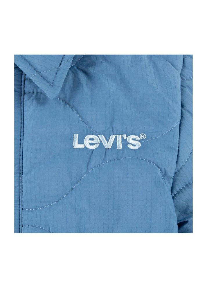 Блакитна демісезонна куртка quilted shirt jkt 9ek399-bia Levi's