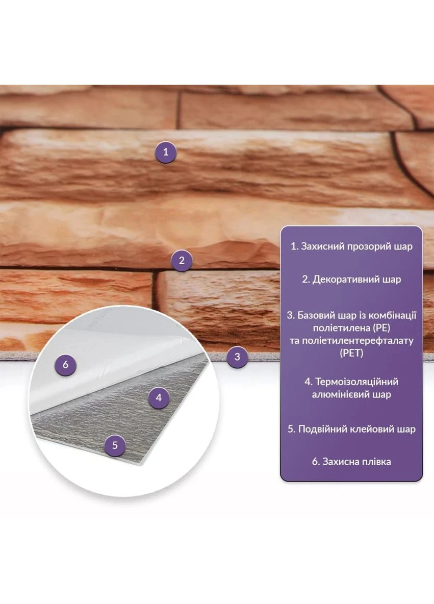 Самоклеюча стінова PET плитка 600х300х2мм SW-00002329 Sticker Wall (382753149)