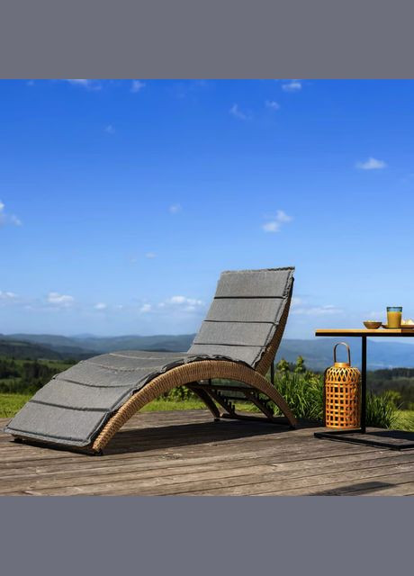 Садовий шезлонг Ciampino бежево/сірий Di Volio (301538551)