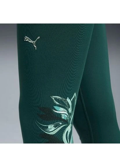 Зеленые демисезонные лосины green terrains graphic green 527486-75 Puma