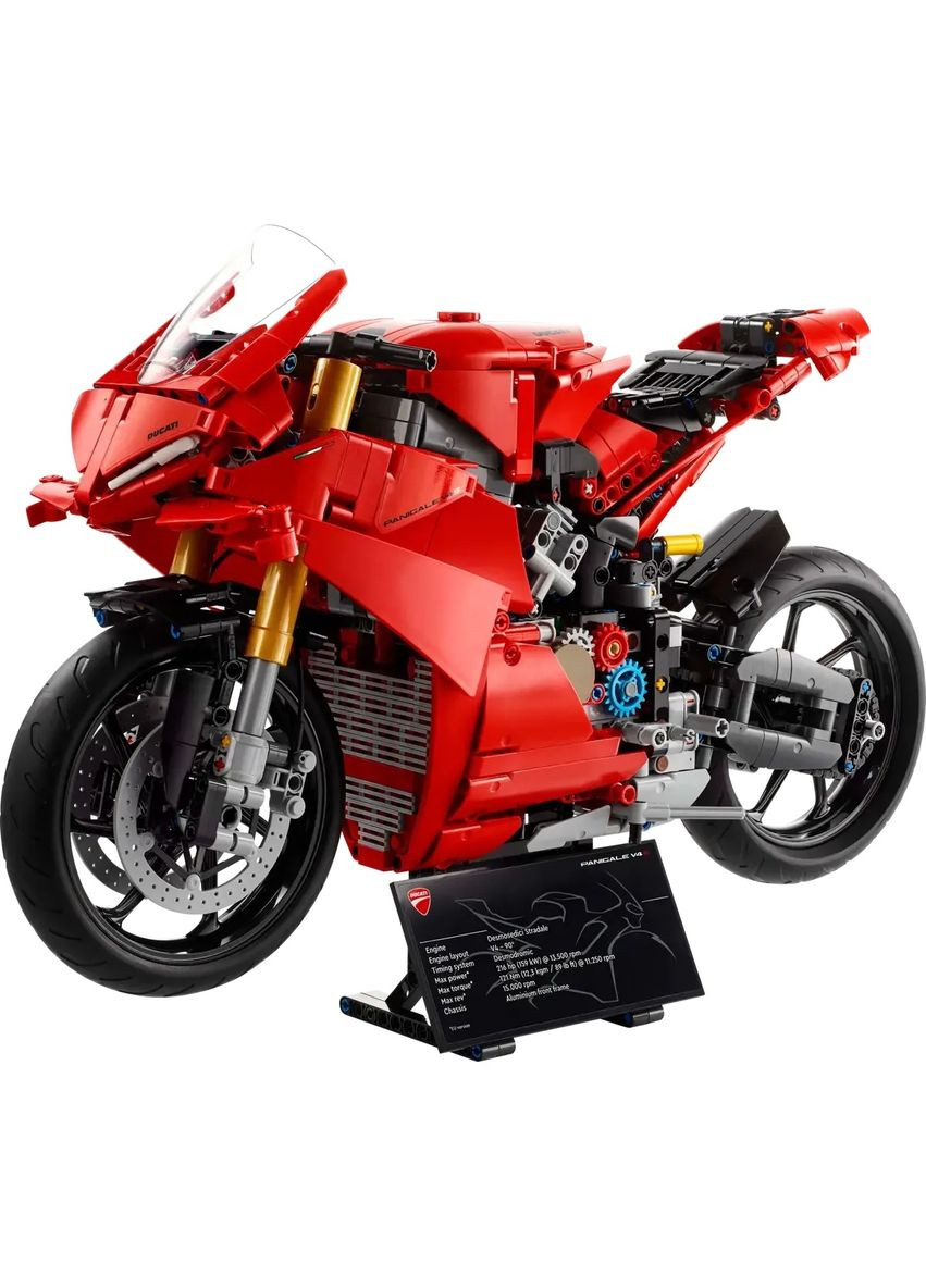 Конструктор Technic Мотоцикл Ducati Panigale V4 S, 1603 деталі () Lego 42202 (328396363)