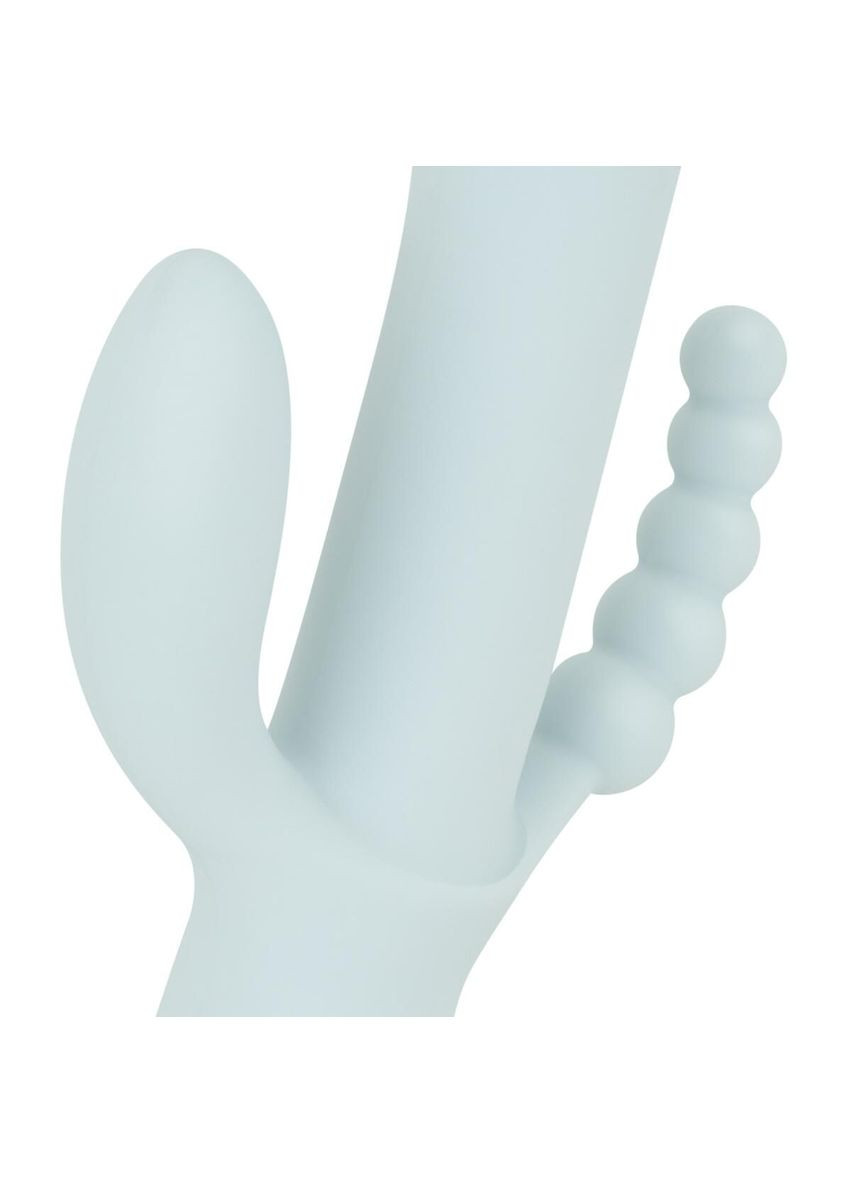 Вибратор-кролик - SAGE Triple Stimulation Vibe Soft Silicone - Blue Good Vibes Only (369945473)