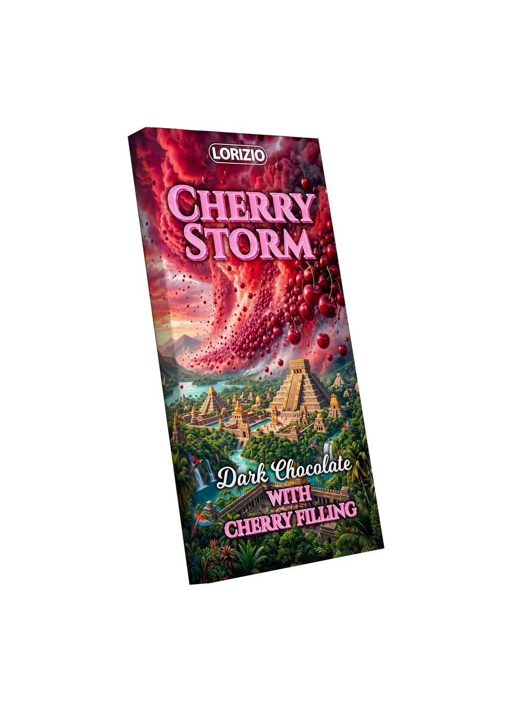 Шоколад черный с вишневой начинкой "CHERRY STORM" 200 г Lorizio (397010085)