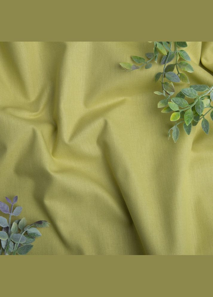 Тканина бязь ранфорс для постільної білизни, бавовна 130 г/м2, 240 см V-36 фісташка IDEIA (371133620)