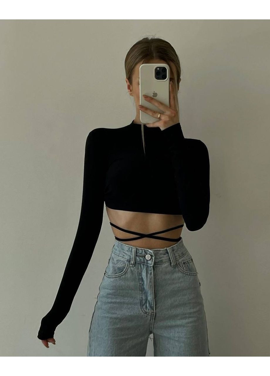 Жіночий топ з відкритою спиною No Brand (366395989)