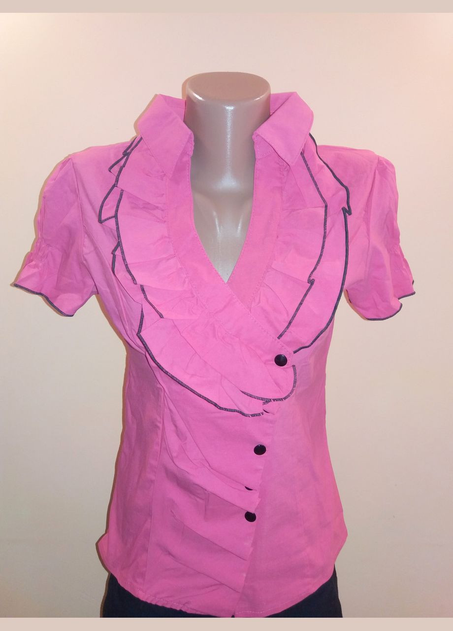 Рожева блуза жіноча з коротким рукавом р. 42 рожевий Fashion