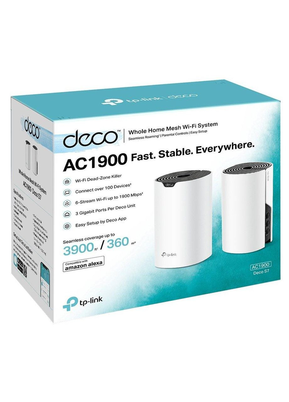 Wi-Fi система — комплект із 2 роутерів Deco S7 (2pack) AC1900 TP-Link (313579867)