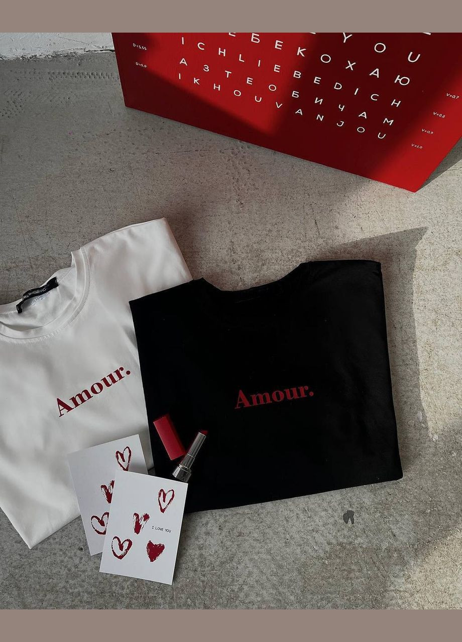 Базова футболка з трендовим написом Adelante - (317368342)