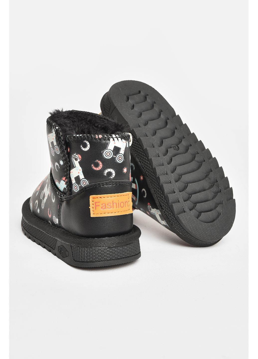 Черные угги детские для девочки черного цвета Let's Shop