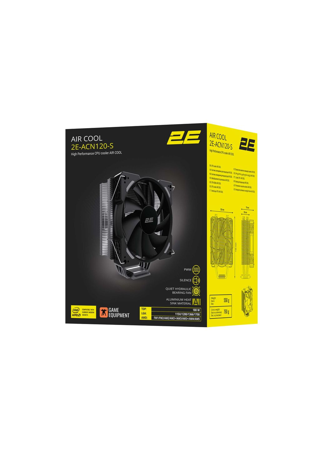 Процессорный кулер AIR COOL (ACN120S) 2E Gaming (314974628)