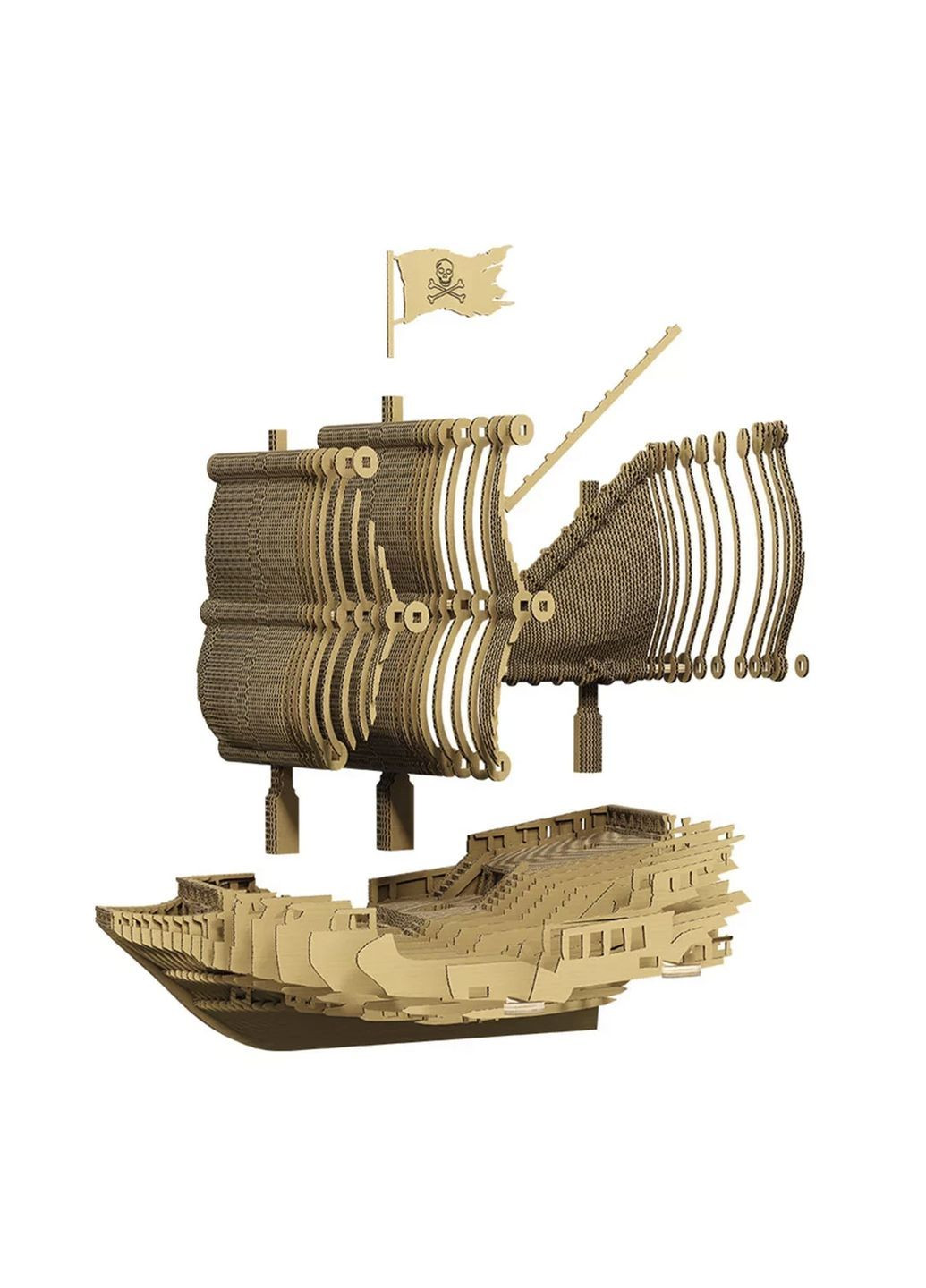 Картонний конструктор 3D Puzzle PIRATE SHIP колір різнокольоровий ЦБ-00289957 Cartonic (371881577)